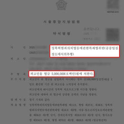 [공중밀집장소추행] 지하철에서 다수의 여성을 추행한 혐의였음에도, 이례적 약식명령 이끌어내